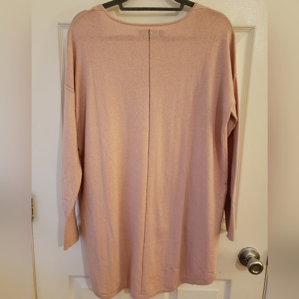 My Lowest Price $10 Pretty Pink Hi Low Jennifer Lopez Sweater - Picture 5 of 6
